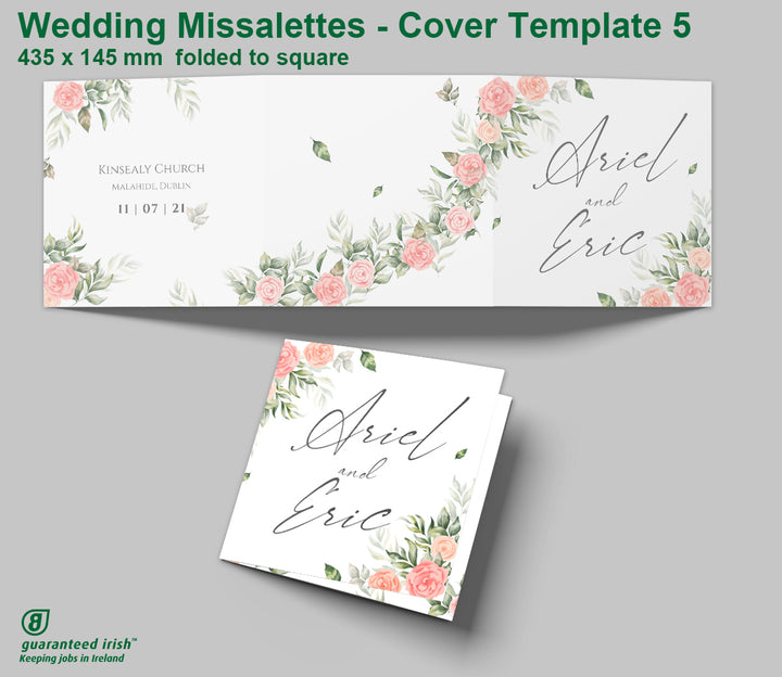 Wedding Missalettes - Cover Template 5