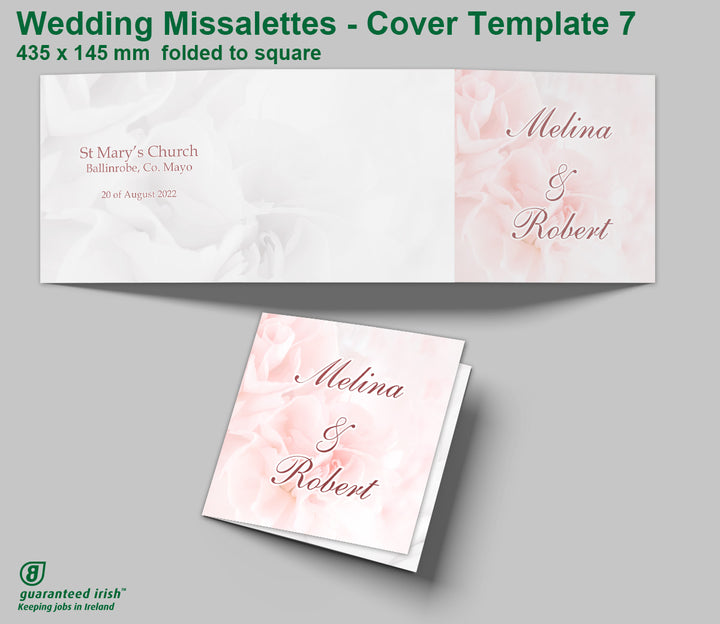 Wedding Missalettes - Cover Template 7