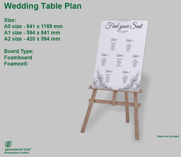 Wedding Table Plan - Options